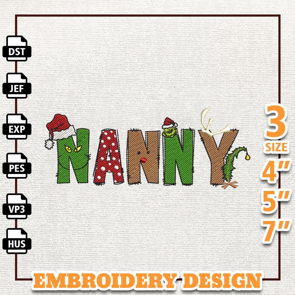 Christmas Mom Text Embroidery File, Christmas Family Embroidery Machine Design, Instant Download.jpg