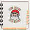 Christmas Quotes Embroidery Design, Groovy Santa Embroidery Design, Instant Download.jpg