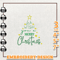 Christmas Tree Embroidery Design, Merry Christmas Embroidery Machine Design, Instant Download.jpg