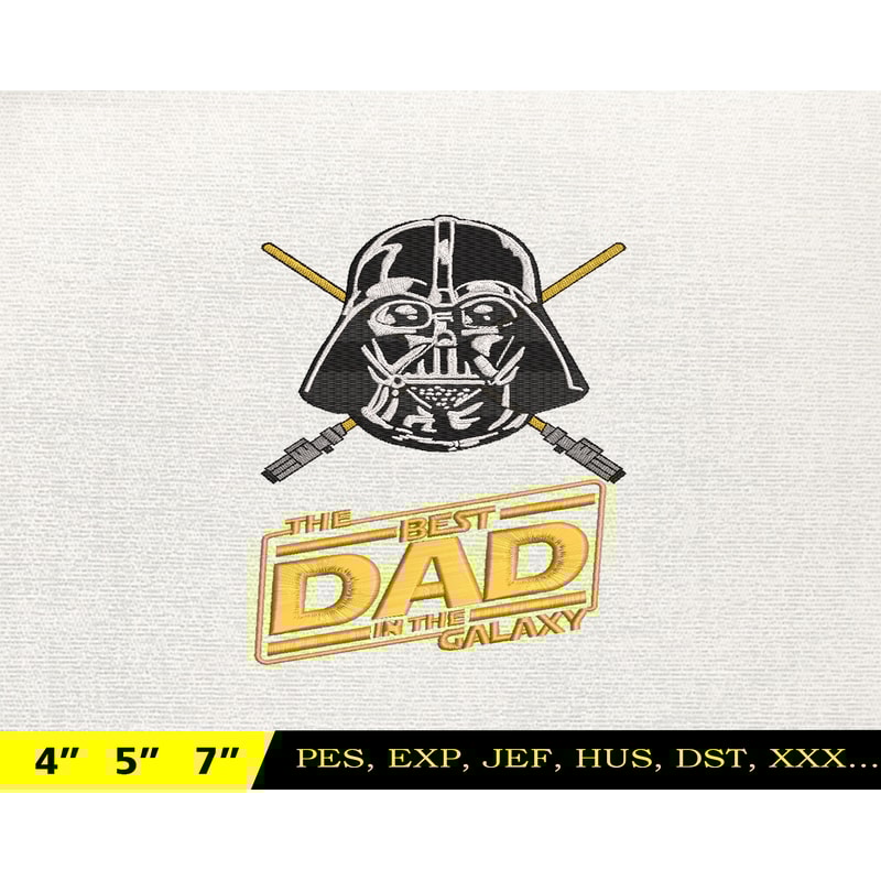 Dadalorian Star War Embroidery Design, Fathers Day Embroidery Design, Happy Father Day Embroidery File, Instant Download 6.jpg