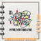 Everything Is Fine Embroidery Machine Design, Funny Christmas Light Embroidery Design, Instant Download.jpg
