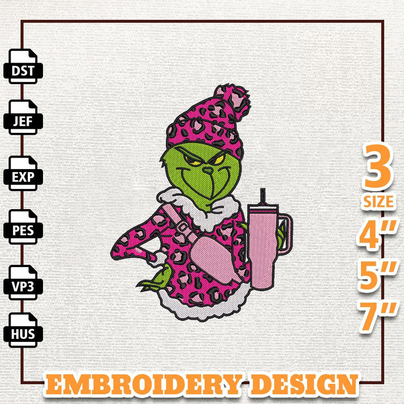 Greench Boujee Embroidery Machine Design, Retro Stanley Greench Embroidery Design, Instant Download.jpg