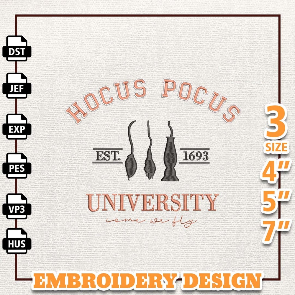 Hocus Pocus University, Happy Halloween Embroidery, Hocus Pocus Embroidery, Hocus Pocus Embroidery, Sanderson Sisters, 1.jpg