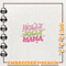 Holly Jolly Mama Embroidery Design, Pink Santa Embroidery Machine Design, Instant Download.jpg