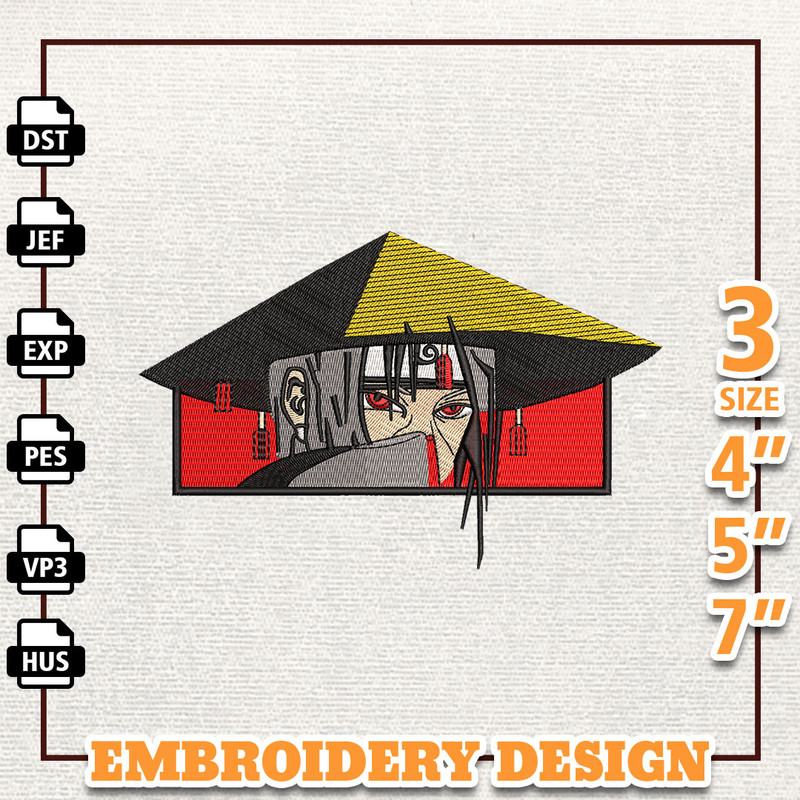 Itachi Anime Design, Anime Embroidery Design, Anime Machine Embroidery Design, Gift For Anime Fan, Instant Download 2.jpg