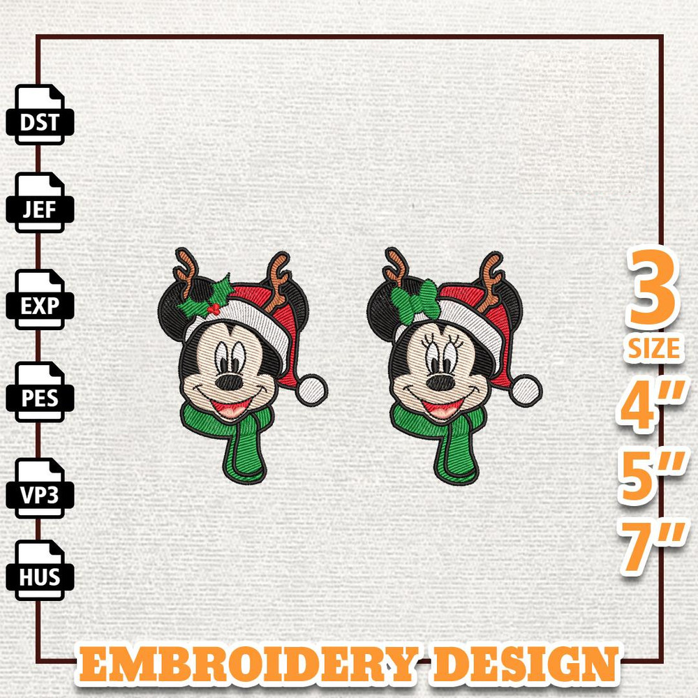 Merry And Bright Embroidery File, Christmas Movie Character Embroidery Machine Design, Instant Download.jpg