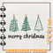 Merry Christmas 2023 Embroidery Design, Christmas Tree Embroidery Machine Design, Instant Download.jpg