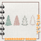 Merry Christmas Embroidery Design, Hand Drawn Christmas Tree Embroidery Design, Instant Download.jpg