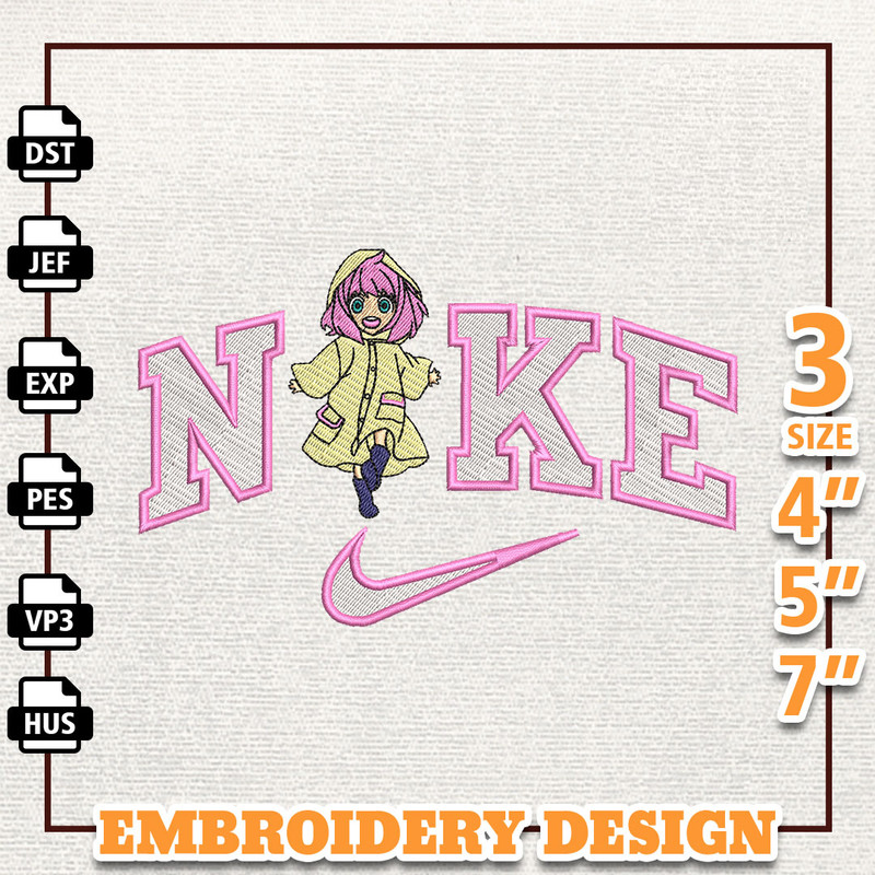 Nike Anya Embroidery Design, Nike Anime Embroidery Design, Best Anime Embroidery Design, Instant Download.jpg