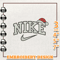 NIKE Christmas Embroidery Design, Christmas Hat Embroidery Design, NIKE Embroidery Design, Instant Download.png