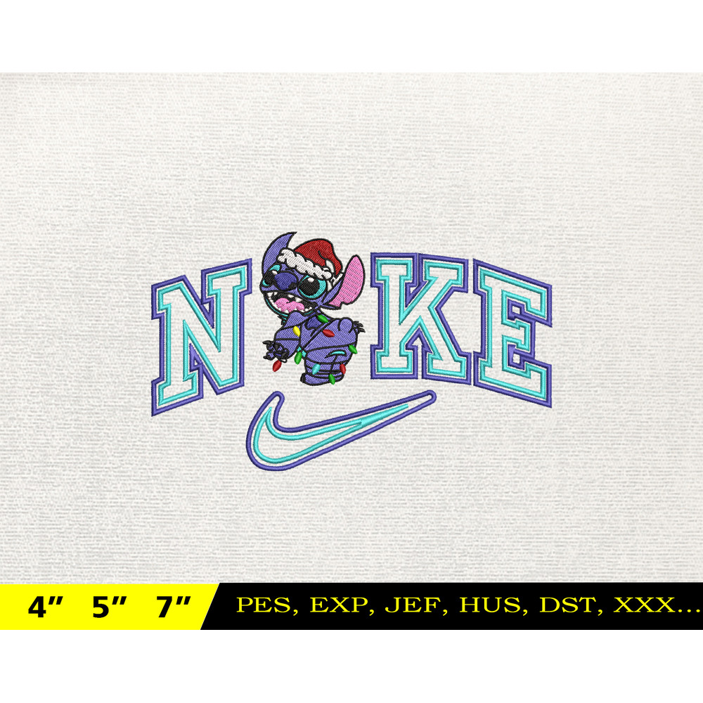 NIKE Christmas Embroidery Design, Christmas Stitch Embroidery Design, NIKE Embroidery Design, Instant Download 2.jpg