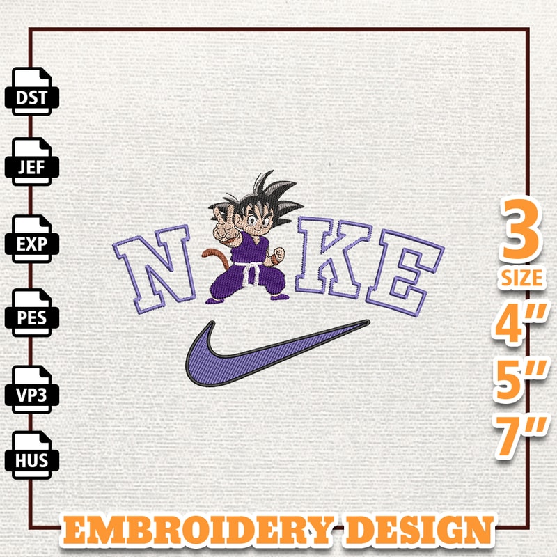 Nike Goku Dragon Ball Embroidery Design, Nike Anime Embroidery Design, Best Anime Embroidery Designs, Instant Download.jpg