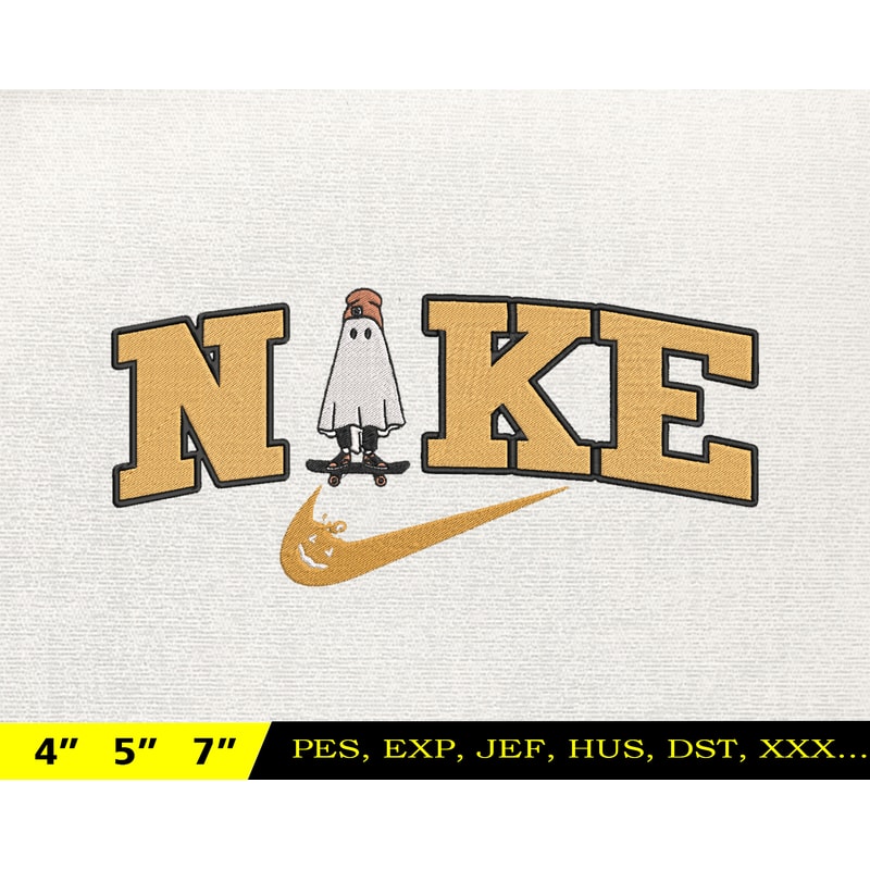 NIKE Halloween Embroidery Design, Halloween Spooky Ghost Embroidery Design, NIKE Embroidery Design, Instant Download.jpg