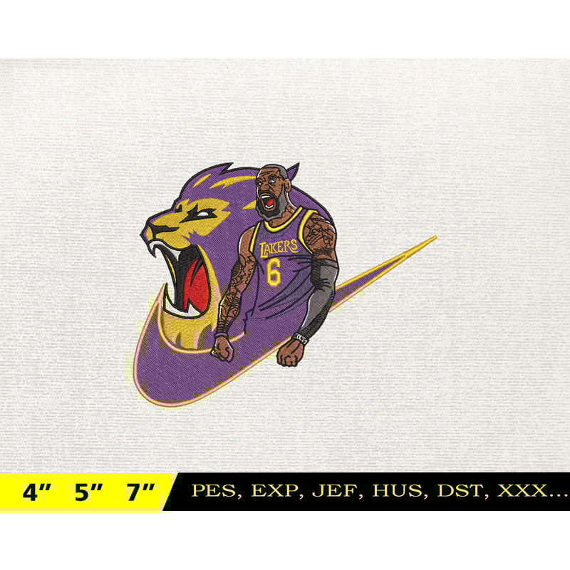 NIKE Lebron Embroidery Design, NBA Basketball Embroidery Design, Machine Embroidery Design, NBA Team , Instant Download.jpg