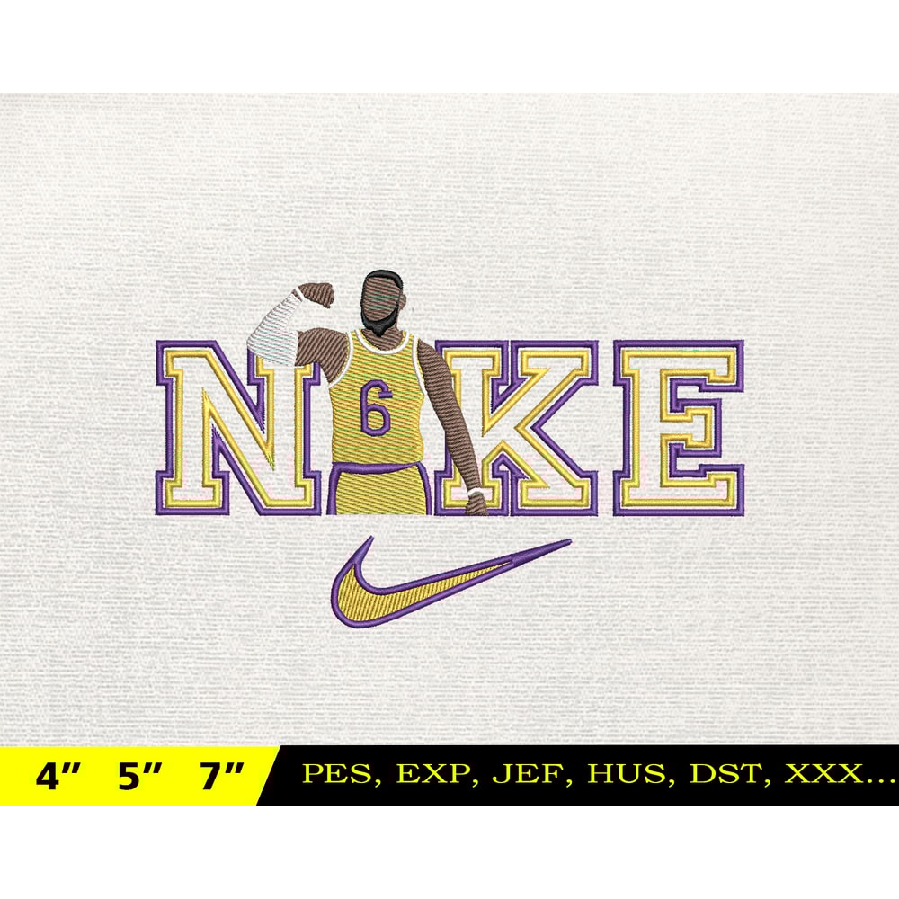NIKE Lebron Embroidery Design, NBA Basketball Embroidery Design, Machine Embroidery Design, NBA Team, Instant Download 2.jpg