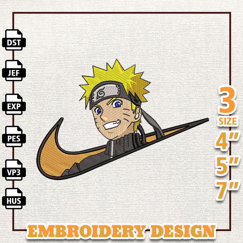 Nike Naruto Anime Embroidery Design, Nike Anime Embroidery Design, Best Anime Embroidery Design, Instant Download 2.jpg