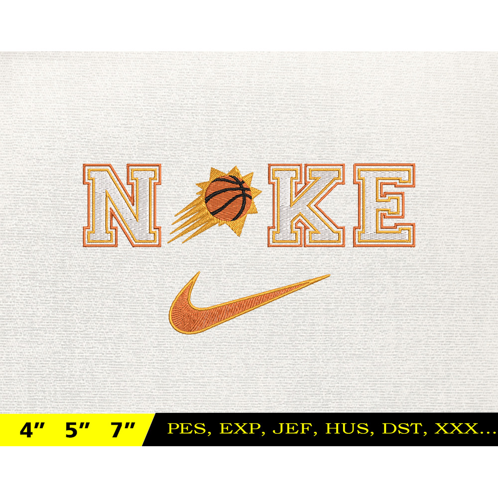 NIKE Phoenix Embroidery Design, NBA Basketball Embroidery Design, Machine Embroidery Design, NBA Team, Instant Download.jpg