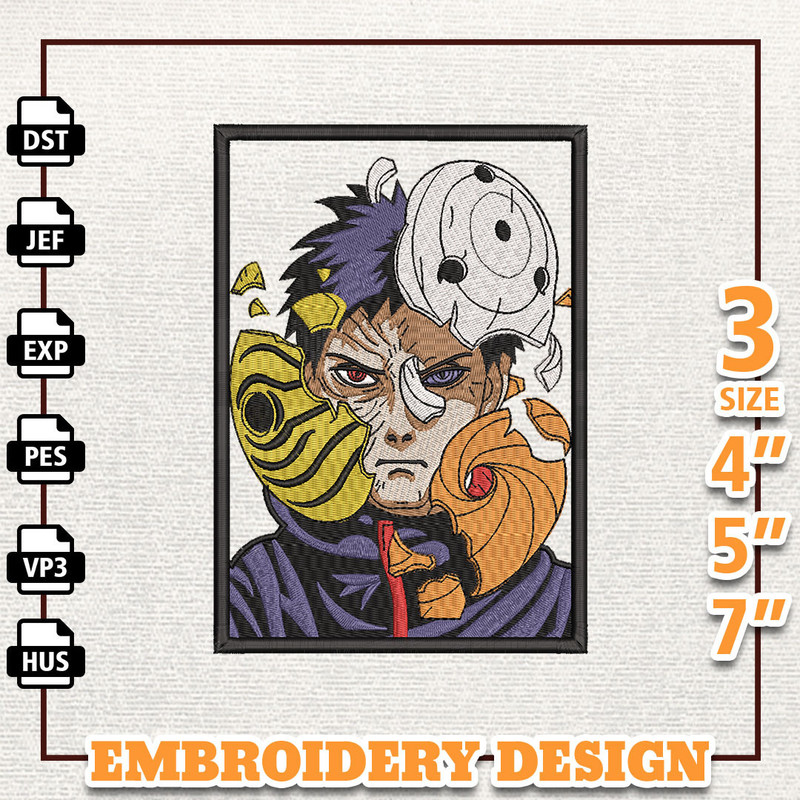 Obito Anime Design, Anime Embroidery Design, Anime Machine Embroidery Design, Gift For Anime Fan, Instant Download.jpg