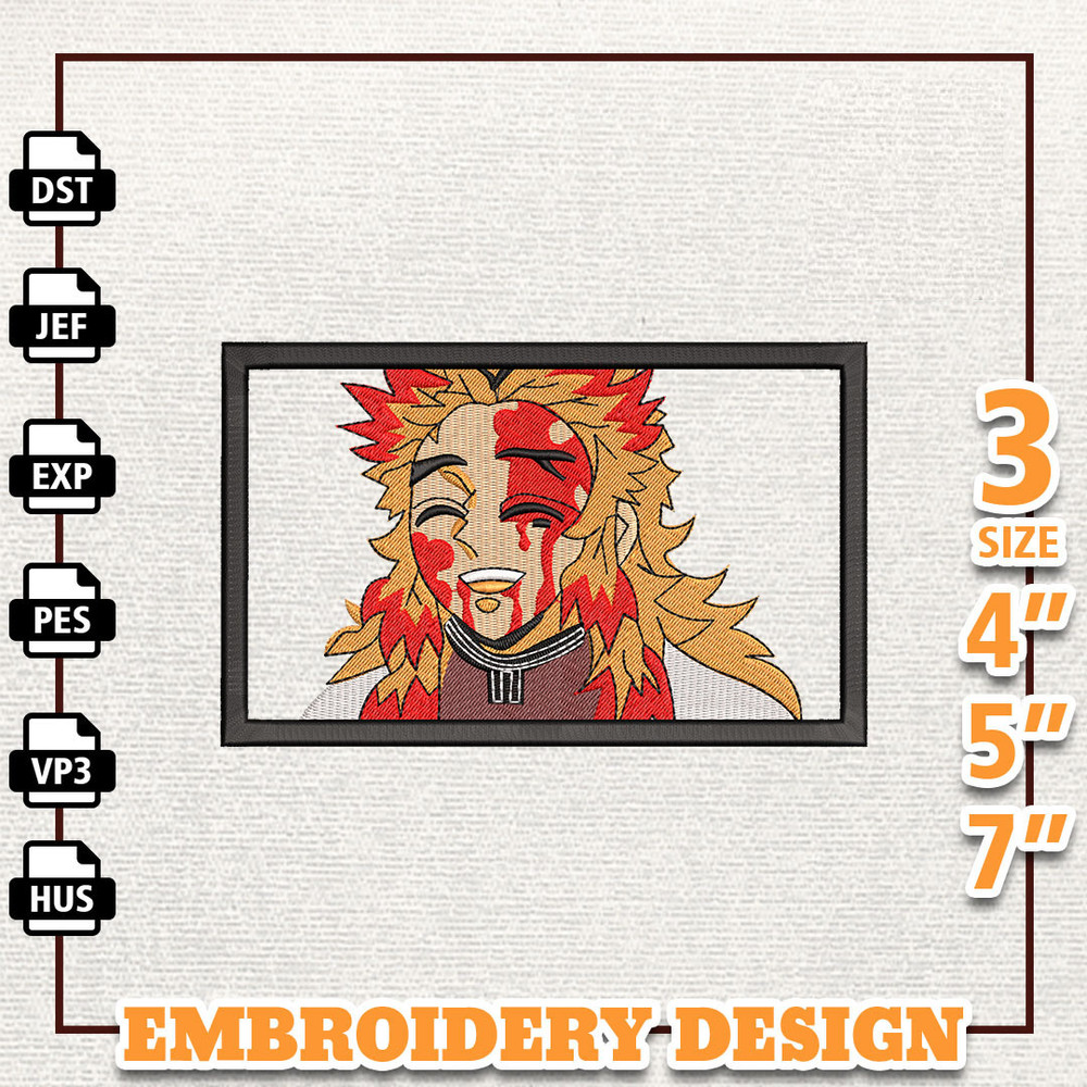 Rengoku Anime Design, Anime Embroidery Design, Anime Machine Embroidery Design, Gift For Anime Fan, Instant Download 1.jpg
