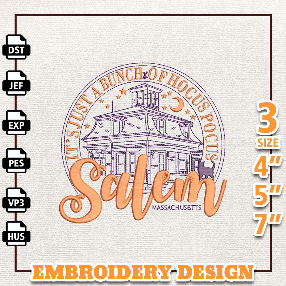 Salem Witch Embroidery Design, Scary Witch Halloween Embroidery Design, Magic Halloween Embroidery Machine File,Instant.jpg