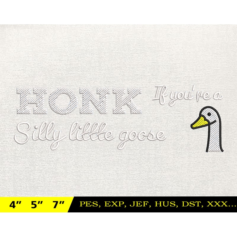 Silly Goose Embroidery Design, Animal Embroidery Design, Silly Goose Design, Goose Goose Silly, Instant Download, 21.jpg