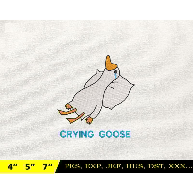 Silly Goose Embroidery Design, Animal Embroidery Design, Silly Goose Design, Goose Goose Silly, Instant Download, 58.jpg