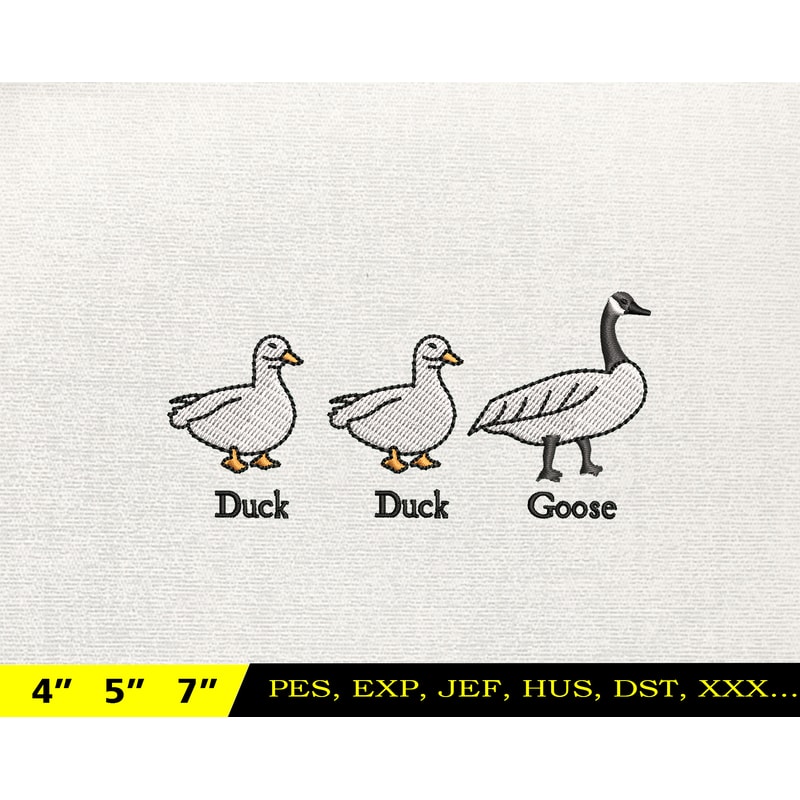 Silly Goose Embroidery Design, Animal Embroidery Design, Silly Goose Design, Goose Goose Silly, Instant Download, 8.jpg