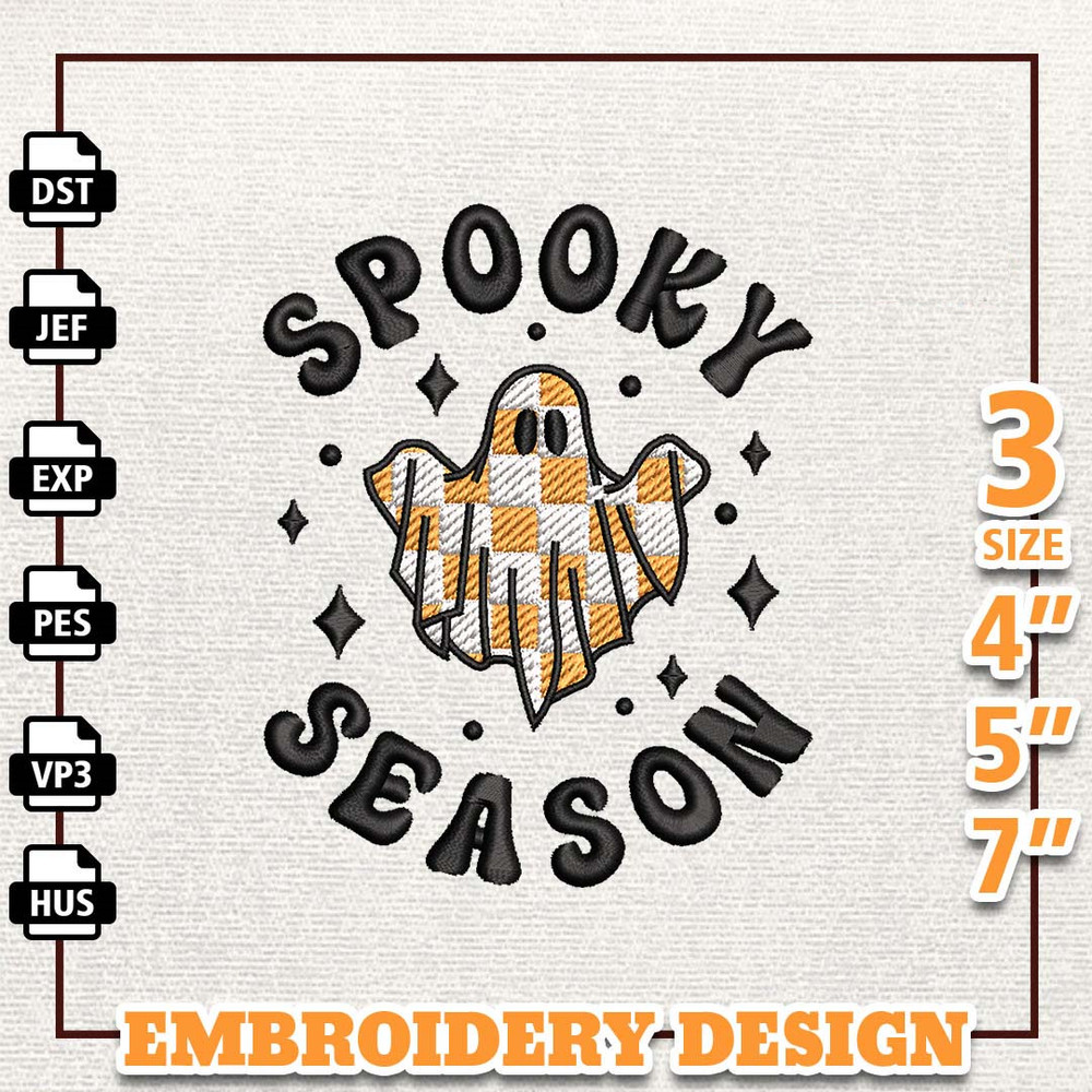 Spooky Season Embroidery Design, Retro Spooky Embroidery Design, Halloween Embroidery Design, Ghost Halloween Embroidery 1.jpg