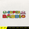 SuperDaddio Mario Embroidery Design, Father's Day Embroidery Design, Happy Father Day Embroidery File, Instant Download 17.jpg