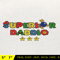 SuperDaddio Mario Embroidery Design, Father's Day Embroidery Design, Happy Father Day Embroidery File, Instant Download 5.jpg