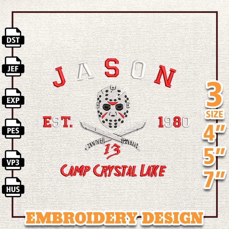 The Killer EST 1980 Horror Movie Killers, Horror Movie Killer Embroidery Design, Scary Halloween Movie Embroidery Machin.jpg