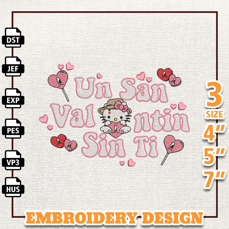 Valentine Bad Bunny Embroidery Design, Bad Bunny Embroidery File, Gift For Bad Bunny Fans, Bad Bunny, Instant Download 3.jpg