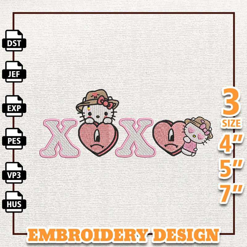 Valentine Bad Bunny Embroidery Design, Bad Bunny Embroidery File, Gift For Bad Bunny Fans, Bad Bunny, Instant Download 9.jpg