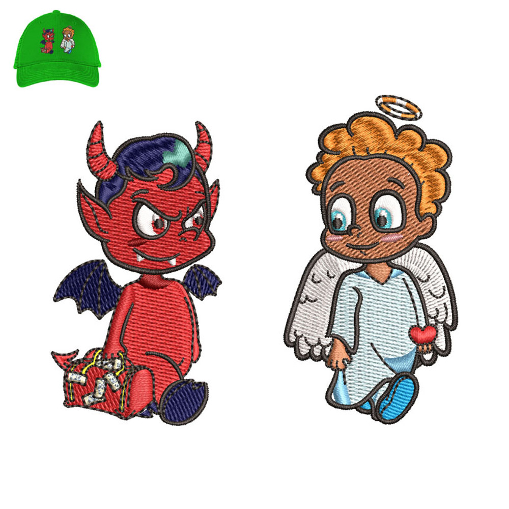 Angel And Demon Embroidery logo for Cap..jpg