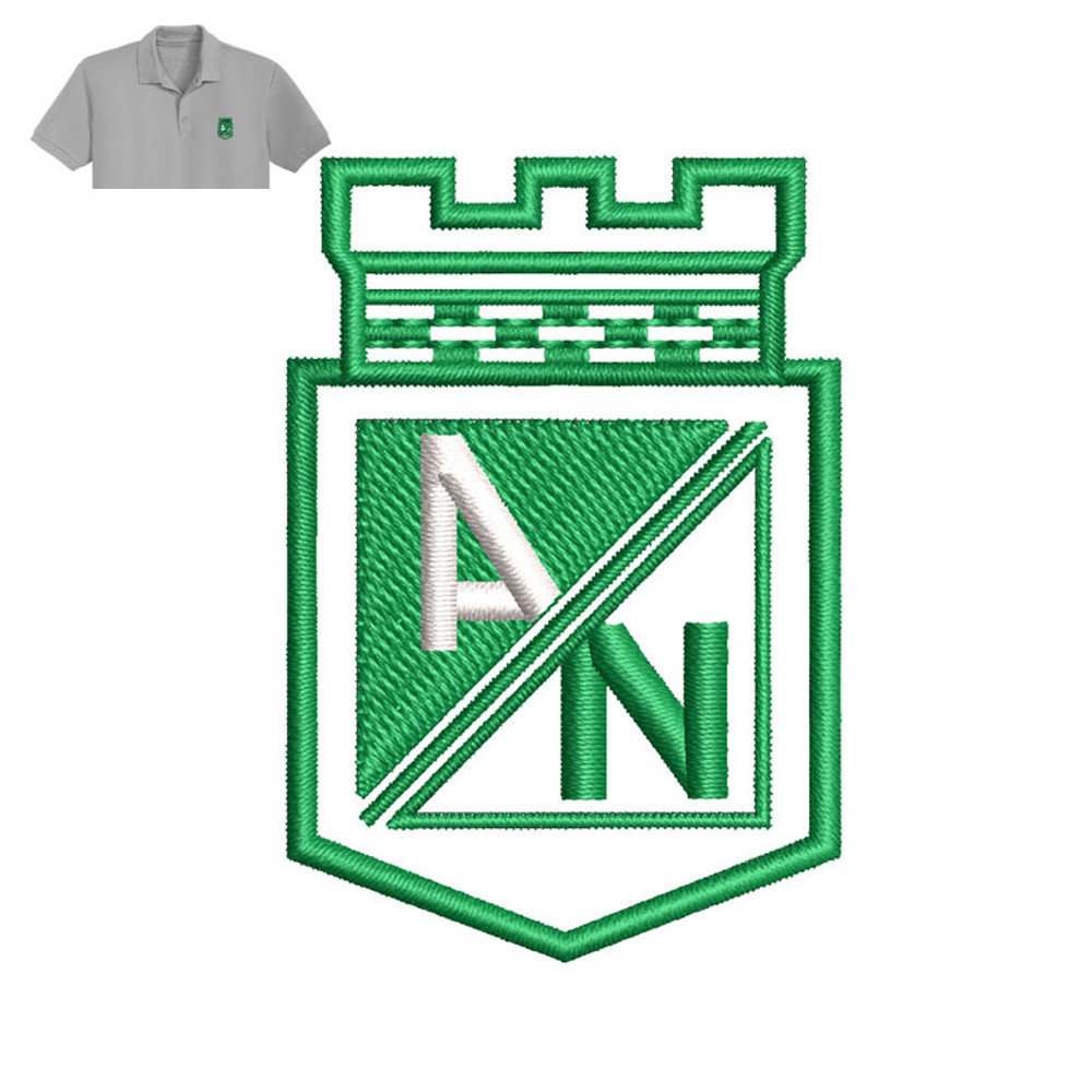 Atletico Nacional Embroidery logo for Polo Shirt..jpg