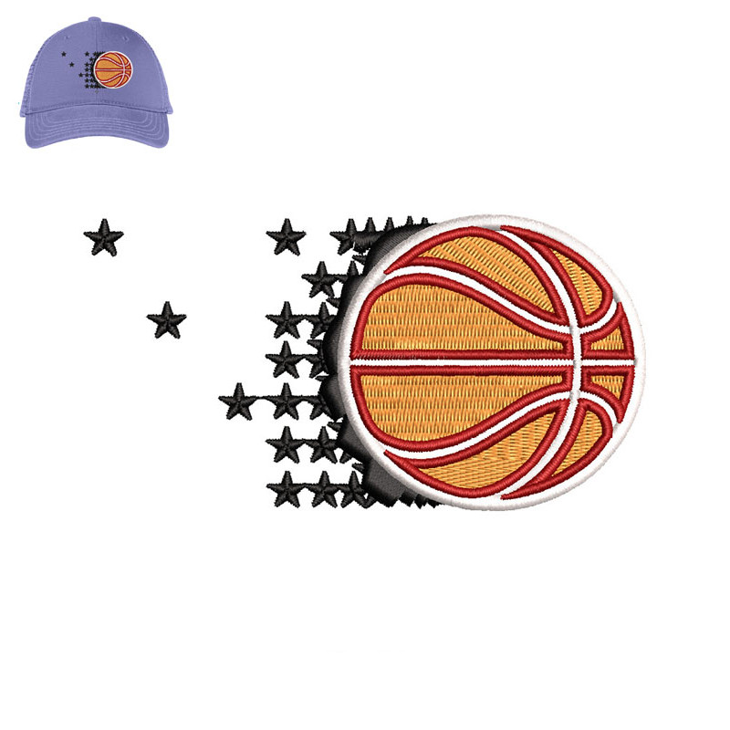 Basketball Star Embroidery logo for Cap..jpg