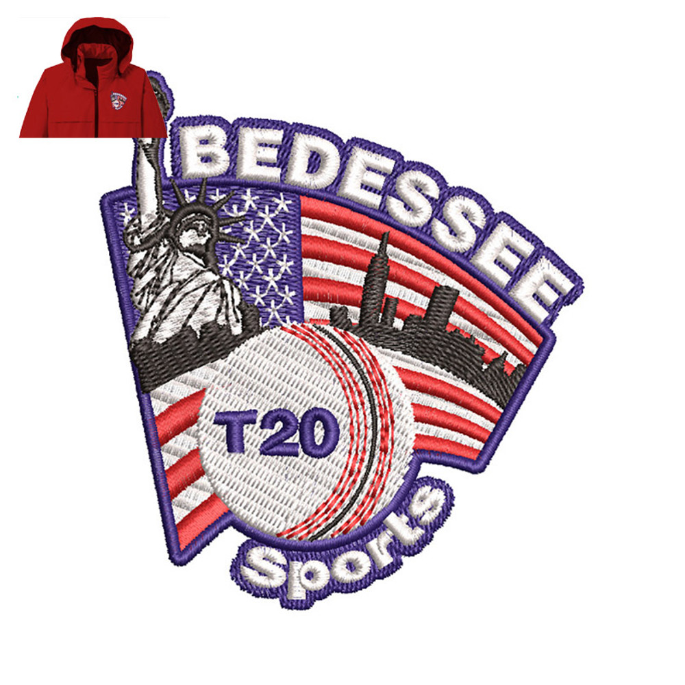 Bedessee T20 Sports Embroidery logo for Jacket..jpg