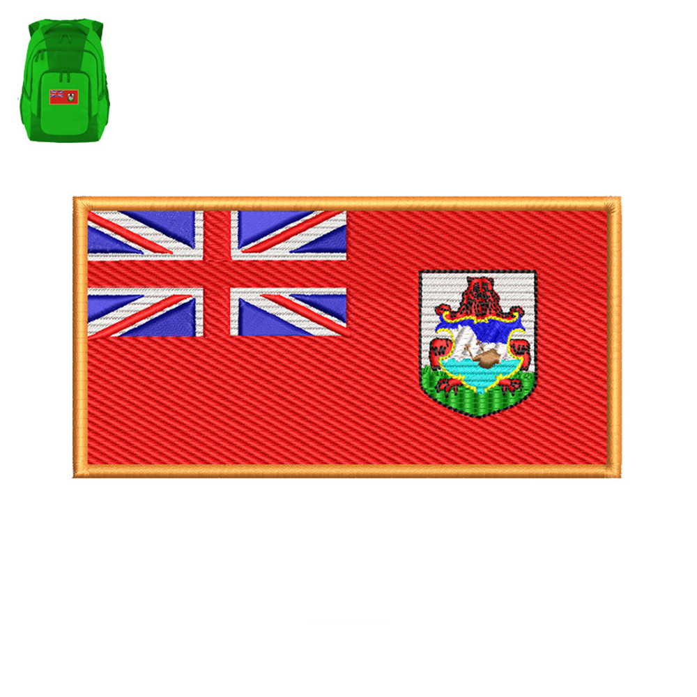 Bermuda Flag Embroidery logo for Bag..jpg