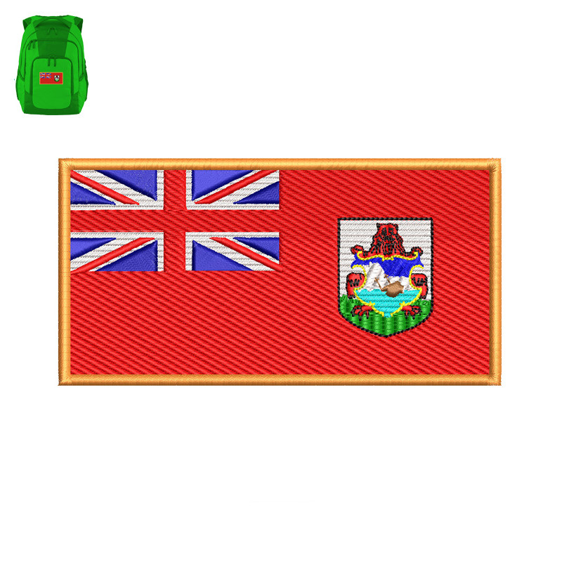Bermuda Flag Embroidery logo for Bag..jpg