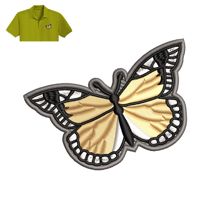 Best Butterfly Embroidery logo for Polo Shirt..jpg