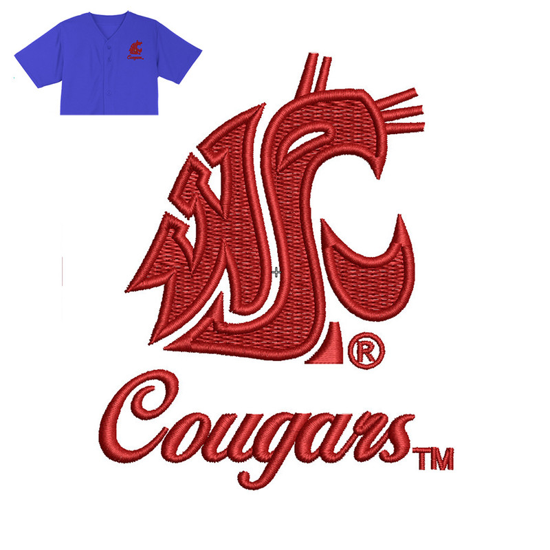 Best Cougars Embroidery logo for Jersey ..jpg
