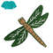 Best Dragonfly Embroidery logo for T- Shirt..jpg