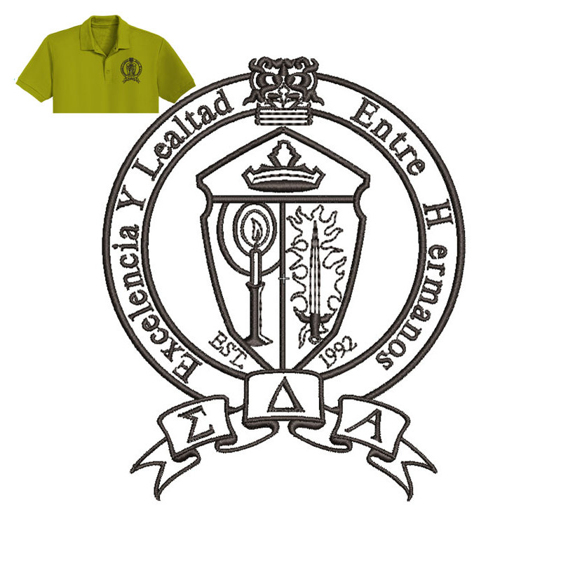 Best Excelencia Embroidery logo for Polo Shirt..jpg