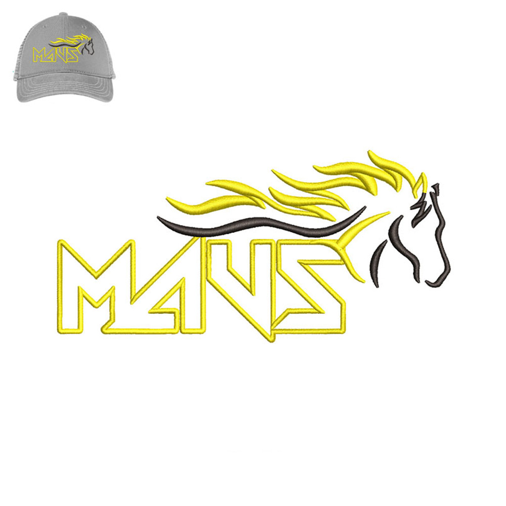 Best Horse Embroidery logo for Cap..jpg