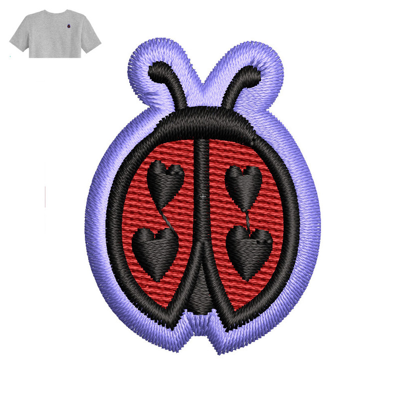 Best Ladybug Embroidery logo for T- Shirt ..jpg