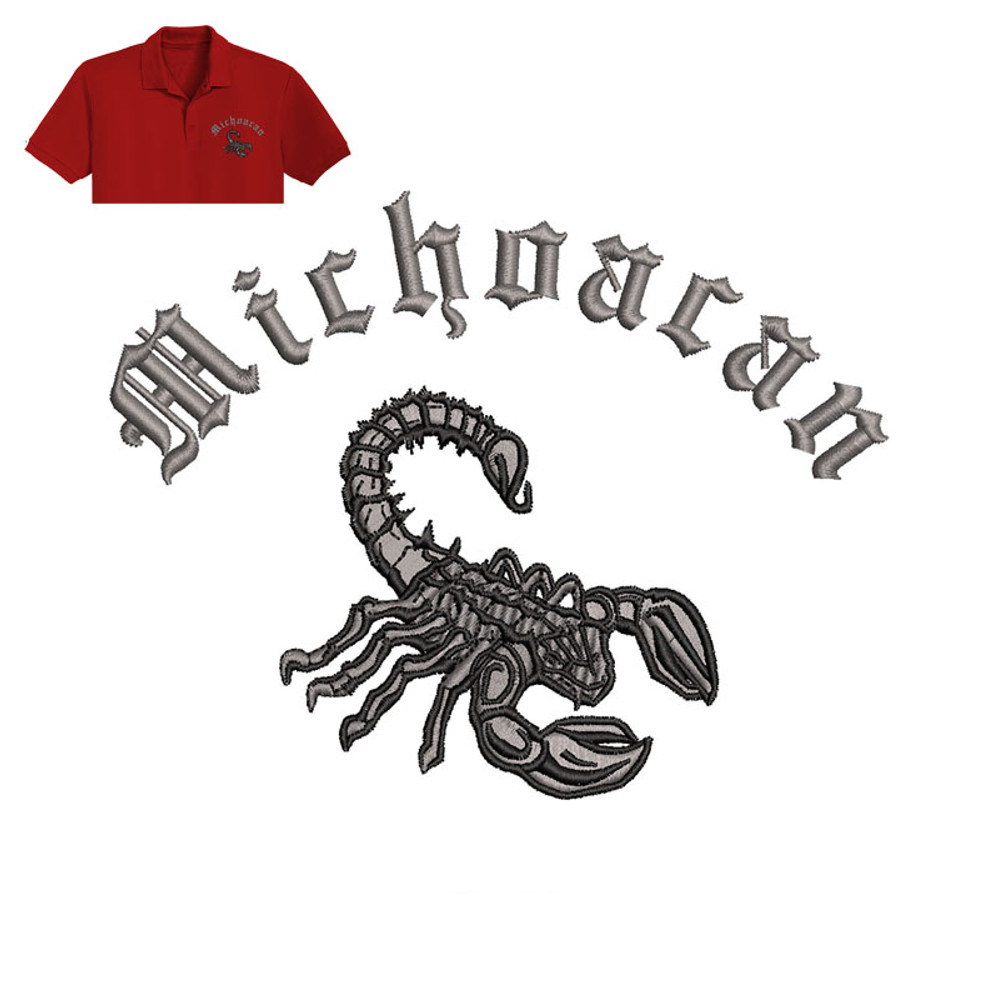 Best Michoacan Embroidery logo for Polo Shirt..jpg
