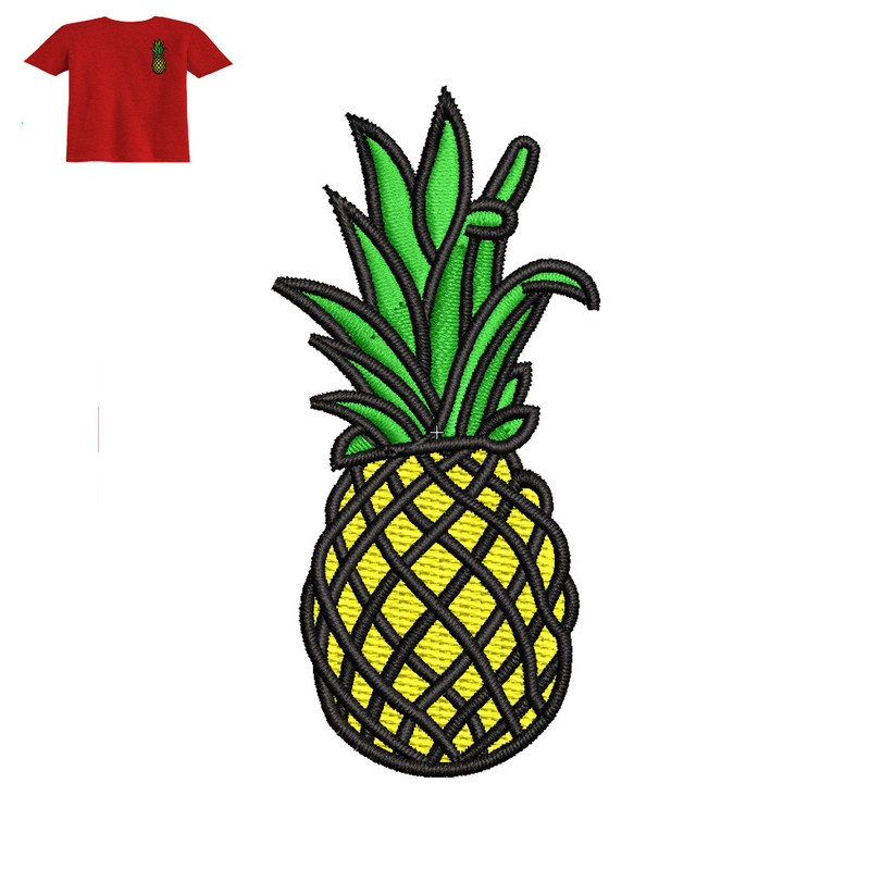 Best Pineapple Embroidery logo for Baby T- Shirt..jpg