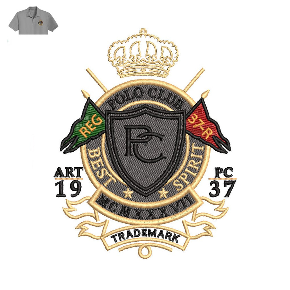 Best Polo Club Embroidery logo for Polo Shirt ..jpg