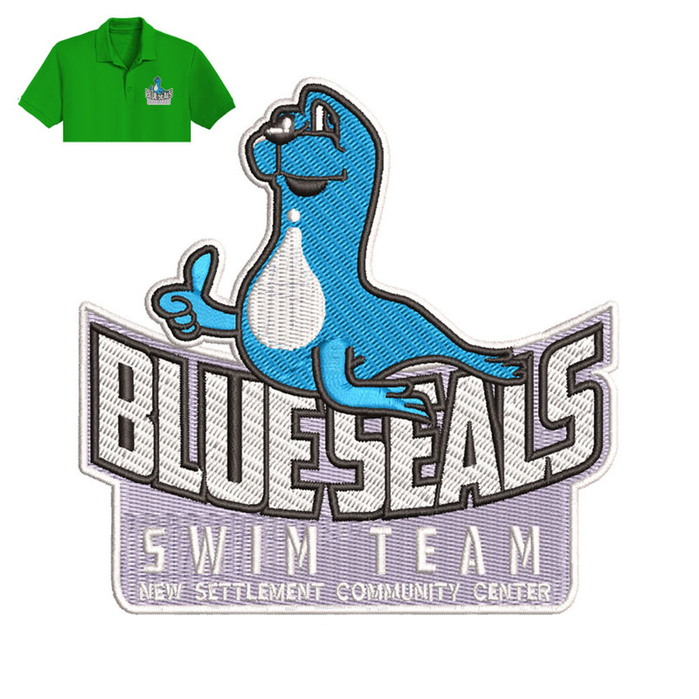 Blueseals Swim Team Embroidery logo for Polo Shirt..jpg