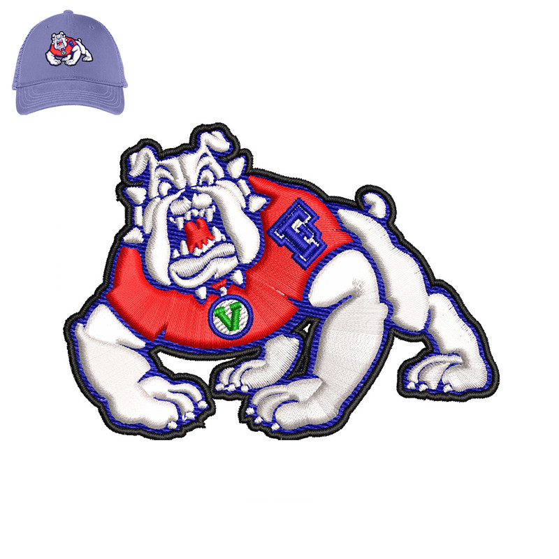 Bulldogs Embroidery 3D Puff logo for Cap..jpg